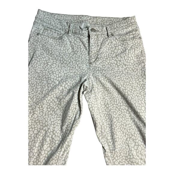 Ann Taylor LOFT Animal Print Modern Skinny Ankle Jeans Zipper 29 8 - Picture 3 of 8